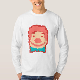 Niedliches pixeliges Clowngesichtshandtuch T T-Shirt