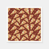 niedliches Pizza-Party mit Fliesen Serviette (Vorderseite)