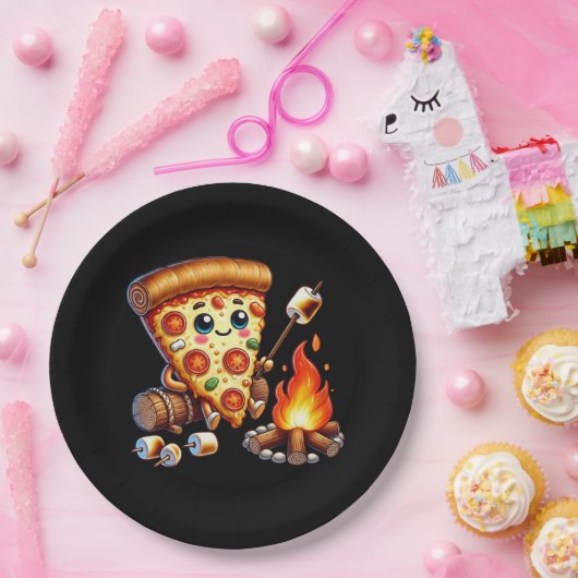 Niedliches Pizza-Party Pappteller (Party)