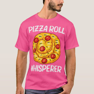 Niedliches Pizza-Roll-Design für Männer Pizzeria F T-Shirt