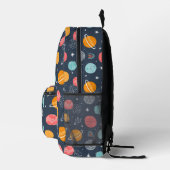 Niedliches Planetenmuster Bedruckter Rucksack (Rechts)