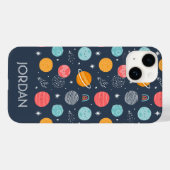 Niedliches Planetenmuster Case-Mate iPhone Hülle (Rückseite (Horizontal))