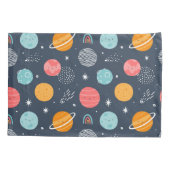 Niedliches Planetenmuster Kissenbezug (Rückseite)