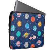 Niedliches Planetenmuster Laptopschutzhülle (Vorne Rechts)