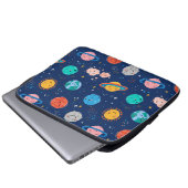 Niedliches Planetenmuster Laptopschutzhülle (Vorne Knopf)