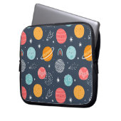 Niedliches Planetenmuster Laptopschutzhülle (Vorderseite Links)