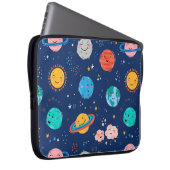 Niedliches Planetenmuster Laptopschutzhülle (Vorne Rechts)