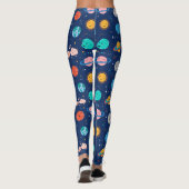 Niedliches Planetenmuster Leggings (Rückseite)