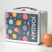 Niedliches Planetenmuster Metall Brotdose (Beispiel)