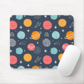 Niedliches Planetenmuster Mousepad (Mit Mouse)