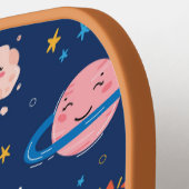 Niedliches Planetenmuster Pickleball Schläger (Linke Seite)