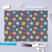 Niedliches Planetenmuster Seidenpapier (Handwerk)