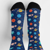 Niedliches Planetenmuster Socken (Oben)