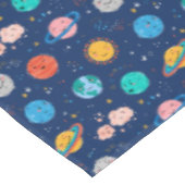 Niedliches Planetenmuster Tischdecke (Schrägansicht)