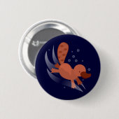 niedliches Platypus Tauchen Button (Vorne & Hinten)