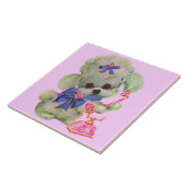 niedliches Podcast mit rosa Telefonnummer Fliese (Seite)