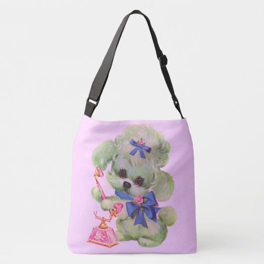 niedliches Podcast mit rosa Telefonnummer Tragetaschen Mit Langen Trägern (Rückseite)