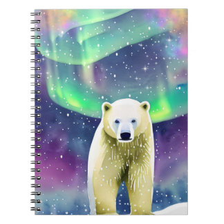 Niedliches Polar-Bären-Notebook für Schule 6,5" x Notizblock