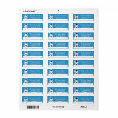 Niedliches Polar Bären-Rücksendesiegel (Vorne)