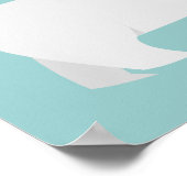 Niedliches Polar Bärenposter: Immer für Sie da Poster (Ecke)