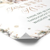 Niedliches Polar Bear Baby Dusche Schnuller Jagdsp Poster (Ecke)