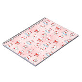 Niedliches Polar Bear Weihnachtsgeschenk Notizblock (Linke Seite)