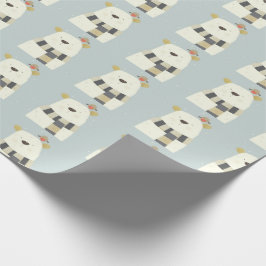 Niedliches polarer Bärn-Verpackungs-Papier Geschenkpapier