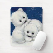 Niedliches polares Bärenjunges Mousepad (Mit Mouse)