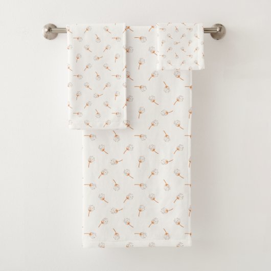 Niedliches Polka Dot Blume Muster Badhandtuch Set (Insitu)