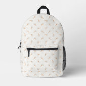 Niedliches Polka Dot Blume Muster Bedruckter Rucksack (Vorderseite)