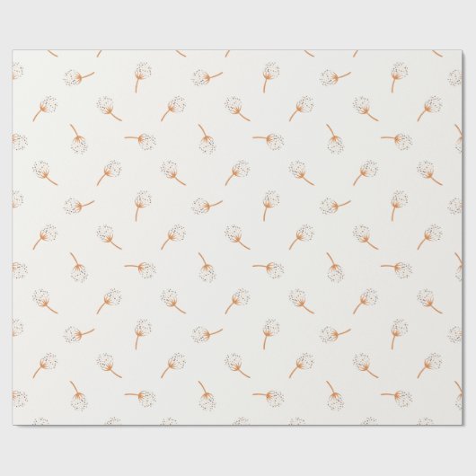 Niedliches Polka Dot Blume Muster Geschenkpapier (Flach)