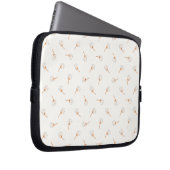 Niedliches Polka Dot Blume Muster Laptopschutzhülle (Vorne Rechts)