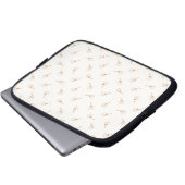 Niedliches Polka Dot Blume Muster Laptopschutzhülle (Vorne Knopf)