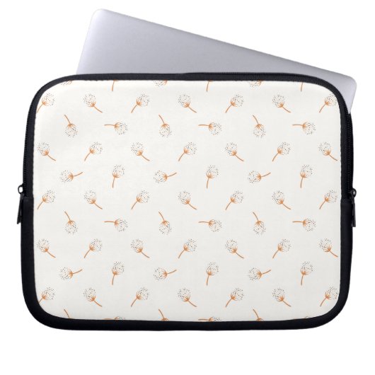 Niedliches Polka Dot Blume Muster Laptopschutzhülle (Vorderseite)