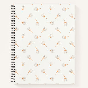 Niedliches Polka Dot Blume Muster Notizblock