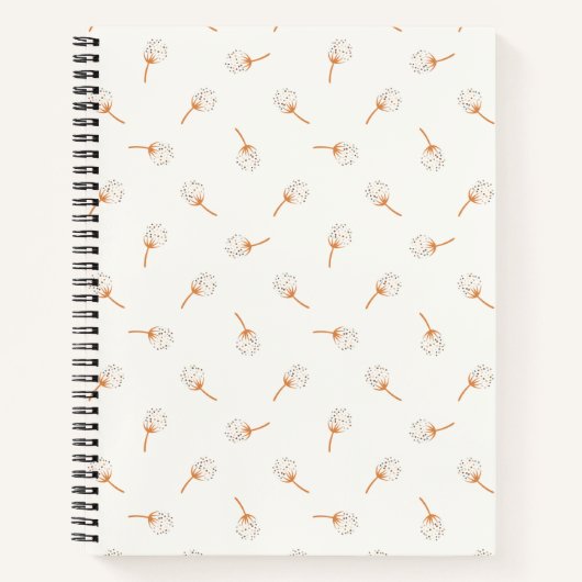 Niedliches Polka Dot Blume Muster Notizblock (Vorderseite)