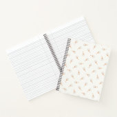 Niedliches Polka Dot Blume Muster Notizblock (Innenseite)