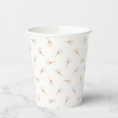Niedliches Polka Dot Blume Muster Pappbecher (Links)