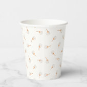 Niedliches Polka Dot Blume Muster Pappbecher (Rechts)