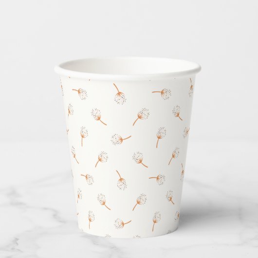 Niedliches Polka Dot Blume Muster Pappbecher (Vorderseite)