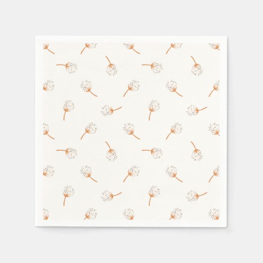 Niedliches Polka Dot Blume Muster Serviette (Vorderseite)