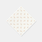 Niedliches Polka Dot Blume Muster Serviette (Ecke)
