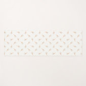 Niedliches Polka Dot Blume Muster Yogamatte (Vorderseite (Horizontal))