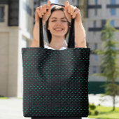 Niedliches Polka Dot Pattern Einfach Modernes Aqua Tasche
