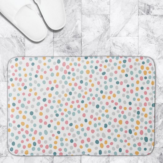 Niedliches Polka Dot Spot Muster Badematte