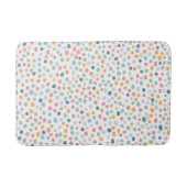 Niedliches Polka Dot Spot Muster Badematte (Vorderseite)
