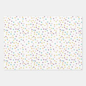 Niedliches Polka Dot Wrapping Paper Flachblatt Set Geschenkpapier Set (Vorderseite 3)