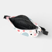 Niedliches Polka-Punkt-Spotter-Muster weiß Bauchtasche (Offen)