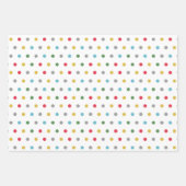 Niedliches Polka-Punktmuster Geschenkpapier Set (Vorderseite 3)
