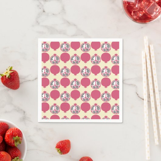 Niedliches Pomegranatpapier Napkins Serviette (Beispiel)